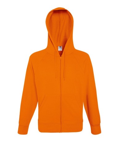Fruit of the Loom, Lightweight Hooded Sweat Jacket, muški duks sa kapuljačom,  narandžasta, L