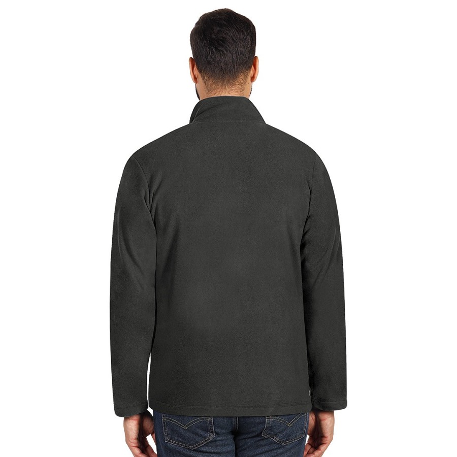 GLECHER, unisex polar fleece sweatshirt, dark gray