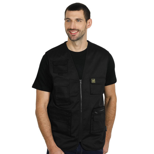 TRIGGER, workwear vest, black