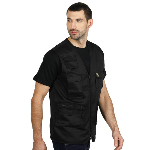 TRIGGER, workwear vest, black