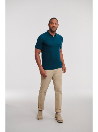 Russell Authentic Eco Polo muška majica petrol plava XS