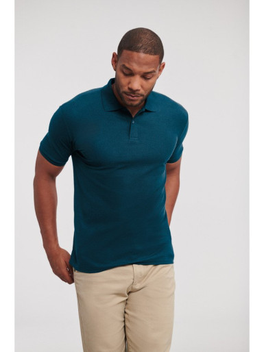 Russell Authentic Eco Polo muška majica petrol plava XS