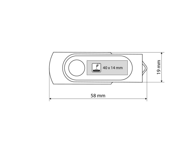 SMART PLUS, USB Flash memorija, 4GB, bela