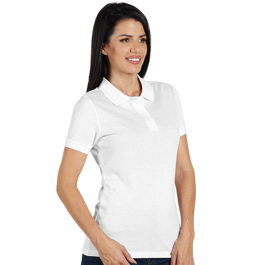 GO GREEN LADY, women's polo shirt, 180 g/m2, white