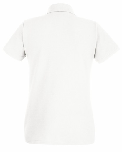 Fruit of the Loom, Ladies Premium Polo, ženska premium polo majica, bela, S