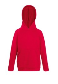 Fruit of the Loom, Kids Lightweight Hooded Sweat, dečija dukserica sa kapuljačom, crvena, 9-11
