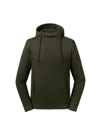 Russell,Pure Organic High Collar Hooded Sweat