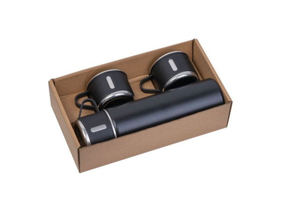 NEGRONI,Set metalnog termosa sa čašicama u poklon kutiji