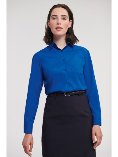 RUSSELL ženka košulja strukirana sa dugim rukavima POLYCOTTON EASY CARE POPLIN