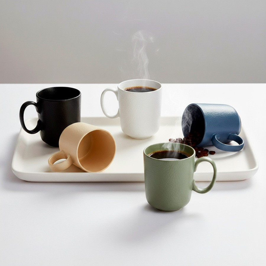 PHILADELPHIA, stoneware mug, 355 ml, beige