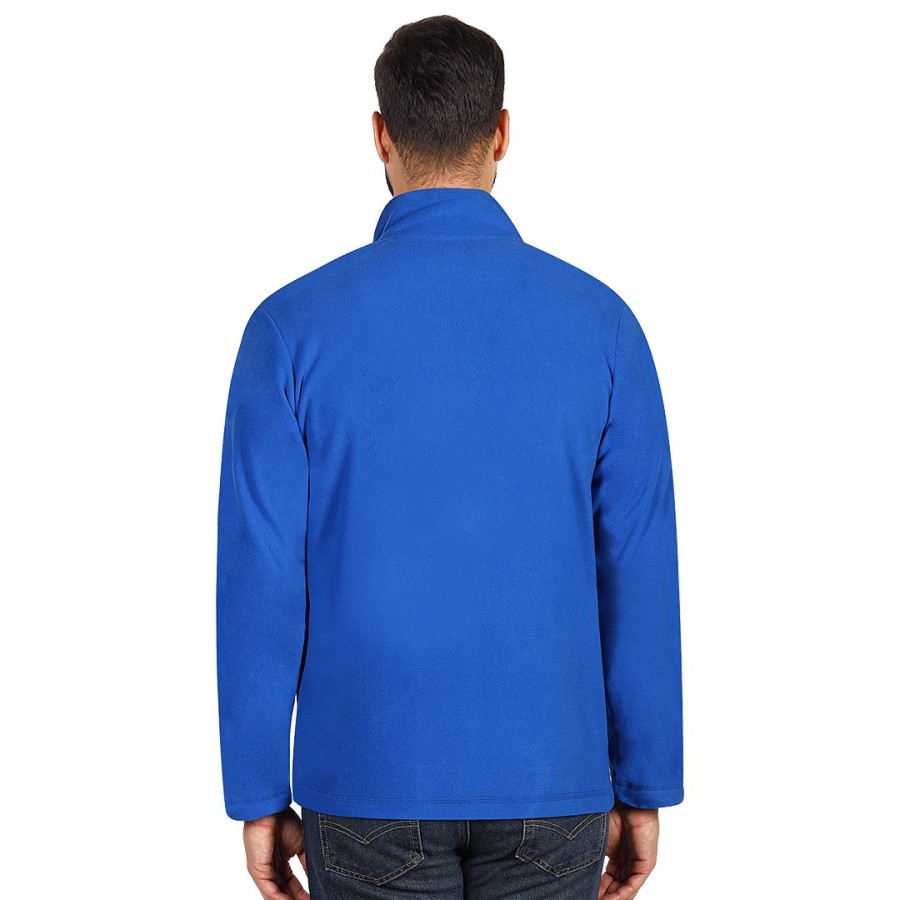 GLECHER, dukserica od brušenog flisa, rojal plava