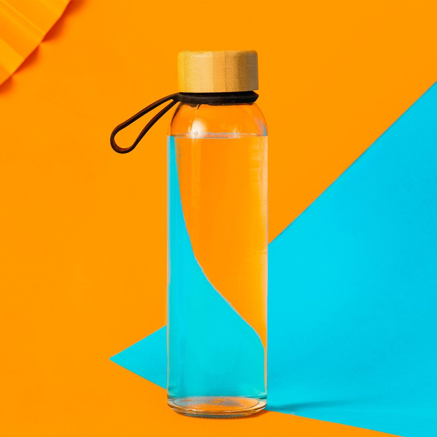 METEOR, sportska boca, 500 ml, transparentna