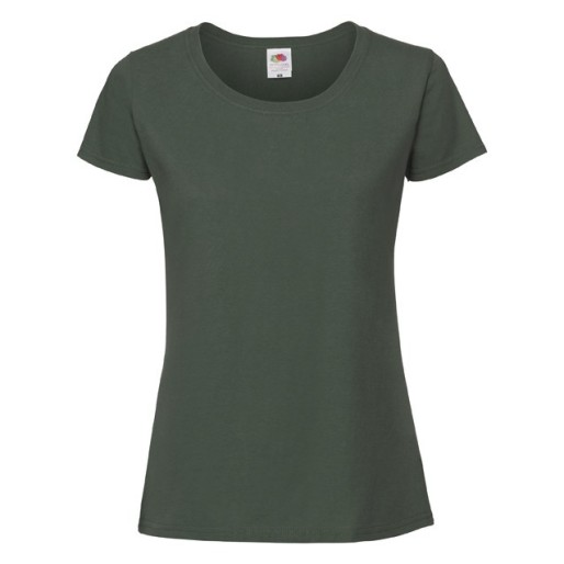 Fruit of the Loom, Ladies Iconic Ringspun Premium T, women's T-shirt, forest green, XL