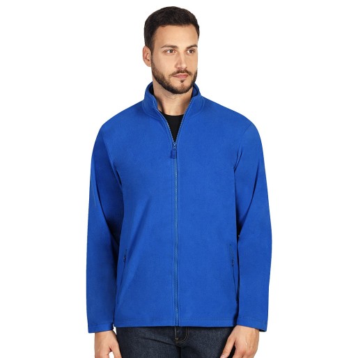 GLECHER, dukserica od brušenog flisa, rojal plava