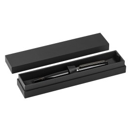 ASTER, metalna hemijska olovka u poklon kutiji, crna