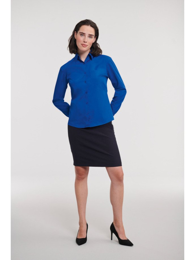 RUSSELL ženka košulja strukirana sa dugim rukavima POLYCOTTON EASY CARE POPLIN