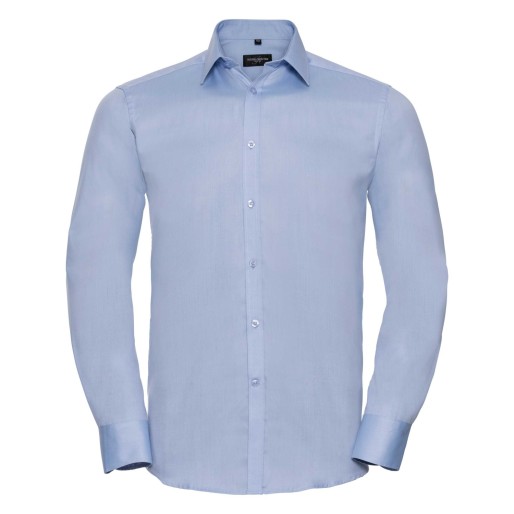 RUSSELL Men's Long Sleeve HERRINGBONE Shirt