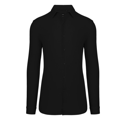 COLLINS LSL MEN, muška košulja dugih rukava, crna