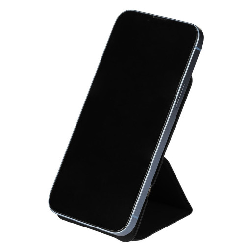 MAGNETIK, foldable mobile phone holder and wireless charger, 15w, black