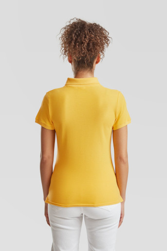 Fruit of the Loom, Ladies Premium Polo, ženska premium polo majica, suncokret žuta, XS