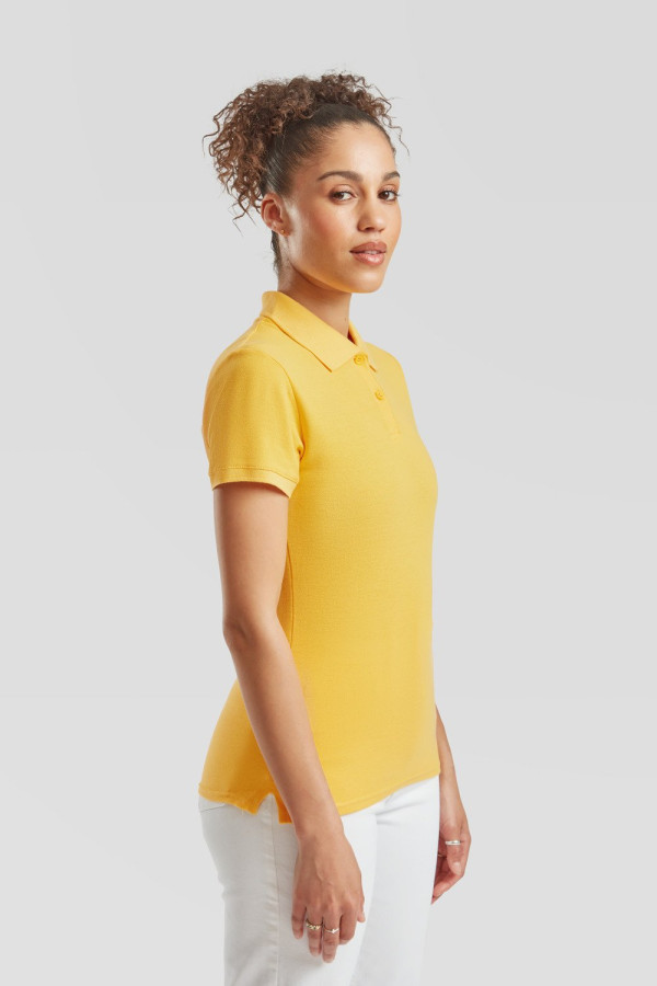 Fruit of the Loom, Ladies Premium Polo, ženska premium polo majica, suncokret žuta, XS