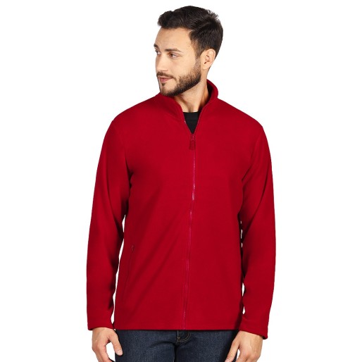 GLECHER, unisex polar fleece sweatshirt, red