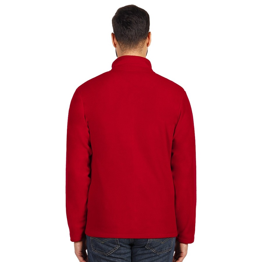 GLECHER, unisex polar fleece sweatshirt, red
