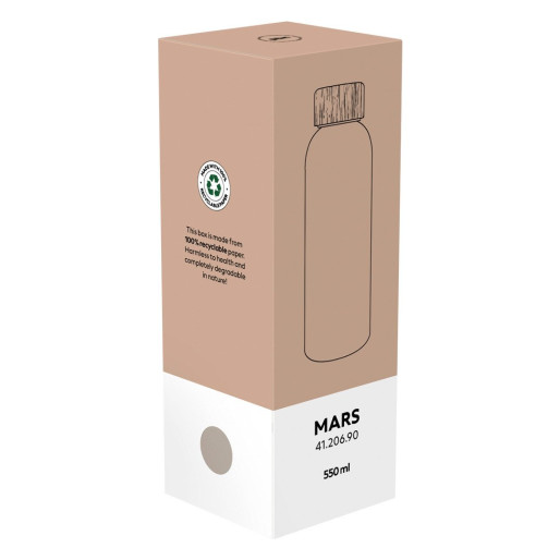 MARS, vacuum insulated bottle, 550 ml, white