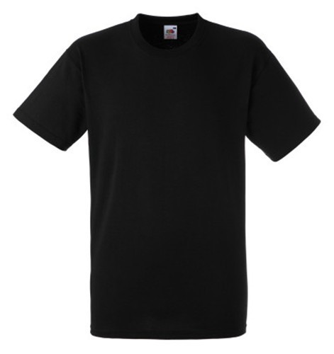 Fruit of the Loom, Heavy T, cotton men's T-shirt, black, S
