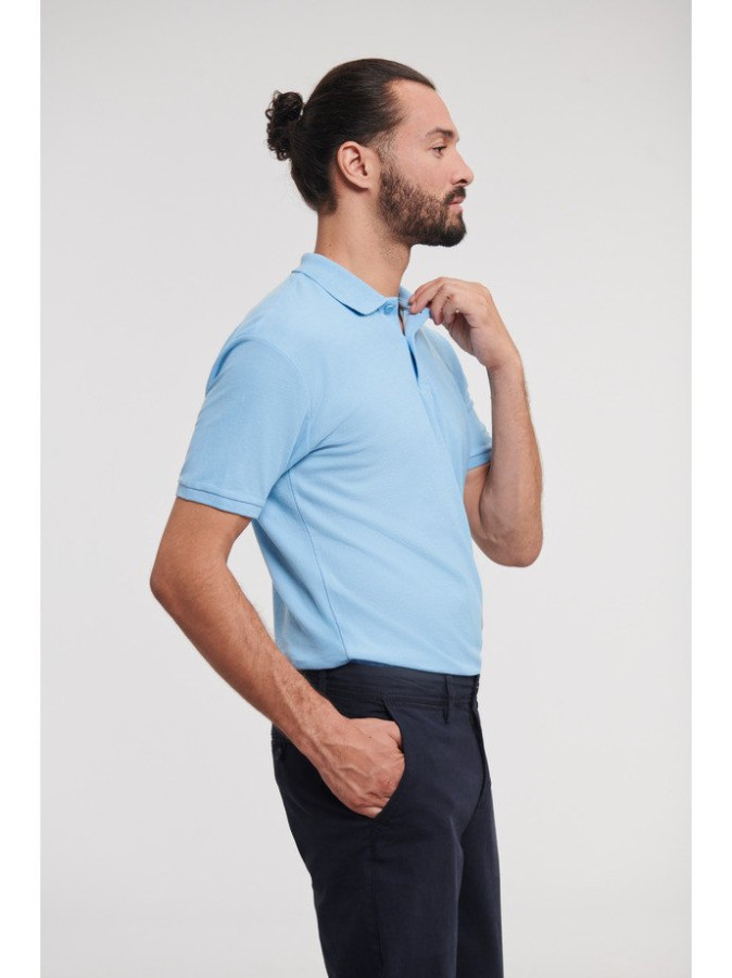 Russell Authentic Eco Polo muška majica nebesko plava XS