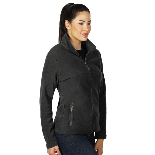 GLECHER LADY, women's polar fleece sweatshirt, dark gray