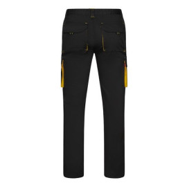 VL FIDES. Two-tone, multi-pocket stretch trousers (240g/m²), in cotton (46%), EME (38%) and polyester (16%)