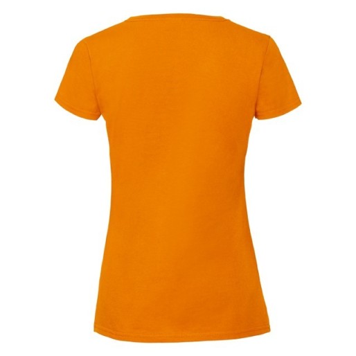 Fruit of the Loom, Ladies Iconic Ringspun Premium T, women's T-shirt, orange, 2XL
