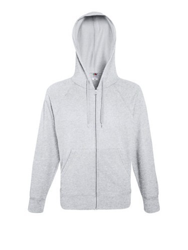 Fruit of the Loom, Lightweight Hooded Sweat Jacket, muški duks sa kapuljačom, pepeljasto siva , M