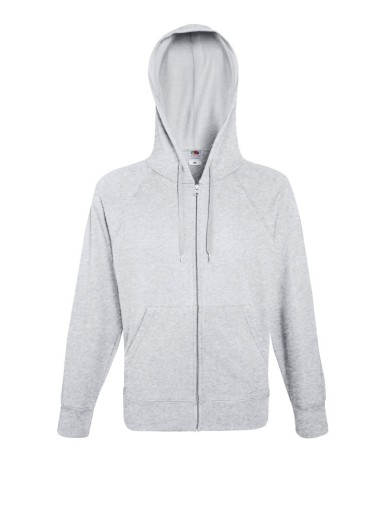 Fruit of the Loom, Lightweight Hooded Sweat Jacket, muški duks sa kapuljačom, pepeljasto siva , L