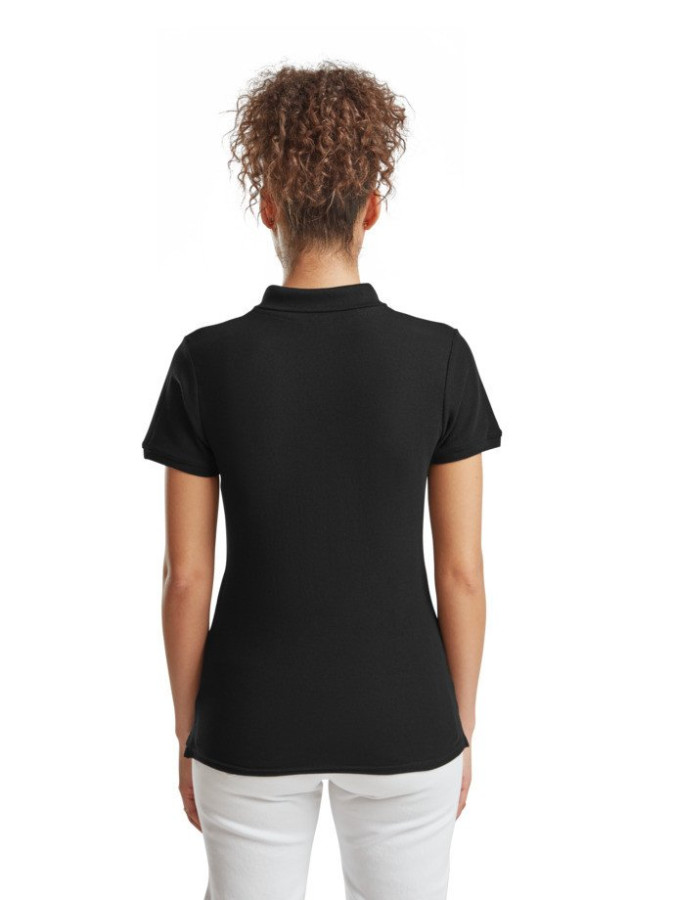 Fruit of the Loom, Ladies Premium Polo, ženska premium polo majica, crna, XS