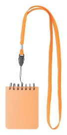 Mini notebook with lanyard