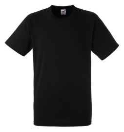 Fruit of the Loom, Heavy T, Cotton Men's Short Sleeve T-shirt, Black, 3XL