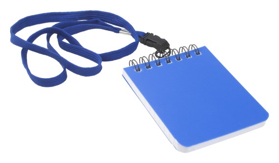 Mini notebook with lanyard