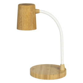 WILLOW, stona lampa sa zvučnikom, 3w i bežičnim punjačem, 15w, bež