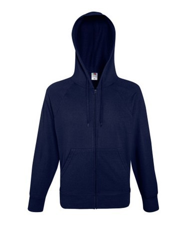 Fruit of the Loom, Lightweight Hooded Sweat Jacket, muški duks sa kapuljačom, tamno teget, M