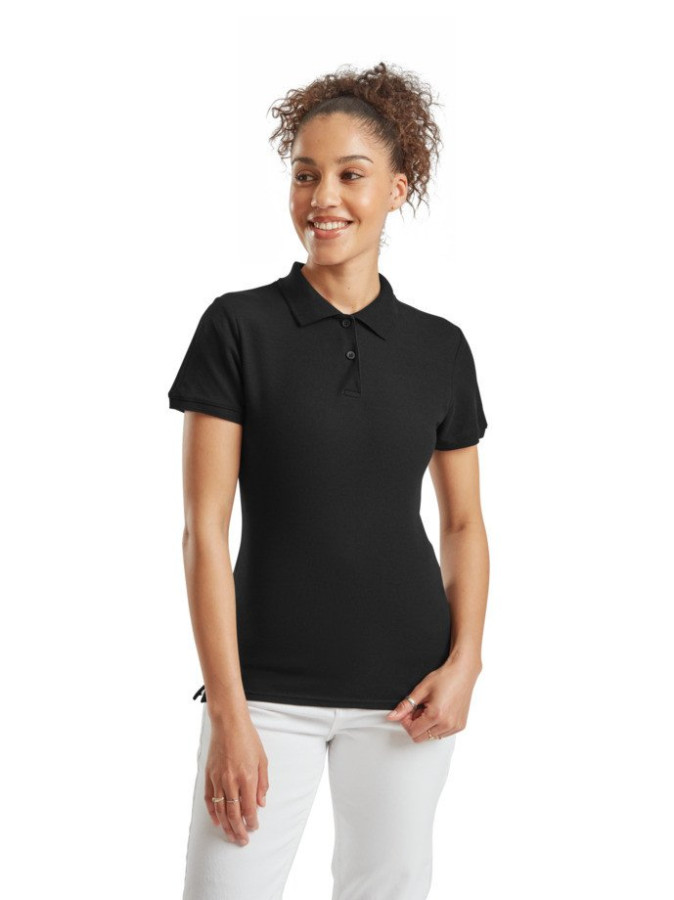Fruit of the Loom, Ladies Premium Polo, ženska premium polo majica,crna , L