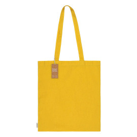 NATURELLA RECYCLE 120, recycled cotton bag, 120 g/m2, yellow