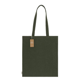 NATURELLA RECYCLE 120, recycled cotton bag, 120 g/m2, olive