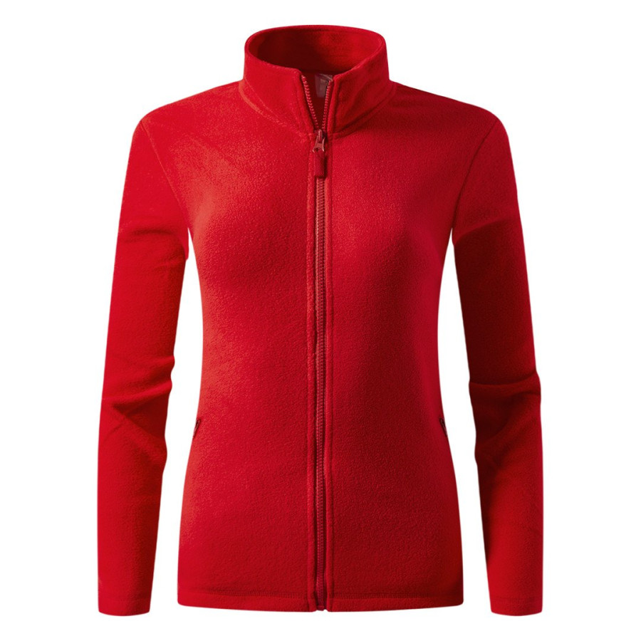 GLECHER LADY, women's polar fleece sweatshirt, red