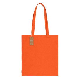 NATURELLA RECYCLE 120, recycled cotton bag, 120 g/m2, orange