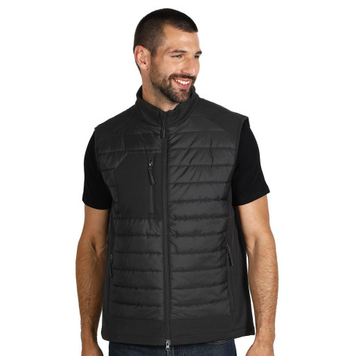 PARKER VEST, workwear bodywarmer, black