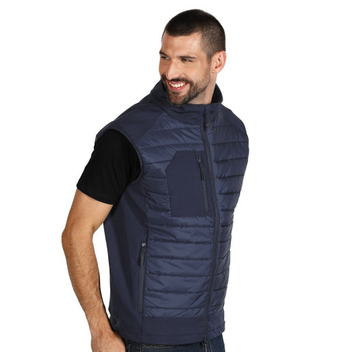 PARKER VEST, workwear bodywarmer, blue