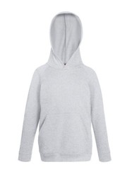Fruit of the Loom, Kids Lightweight Hooded Sweat, Children's Hooded Sweatshirt, Ash Gray, 12-13