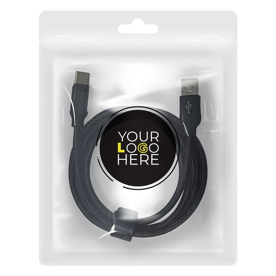 ALFA USB C, usb type-c kabl dimenzija: 1 m, crni